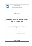 Luận văn Thạc sĩ Quản trị kinh doanh: Hoàn thiện công tác đánh giá thành tích nhân viên tại Công ty TNHH thương mại Trường Lộc An tỉnh Kon Tum