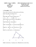 Đề thi giữa học kì 2 môn Toán lớp 8 năm 2021-2022 - Trường THCS Lý Thường Kiệt