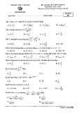 Đề kiểm tra học kì 1 môn Toán lớp 12 năm 2020-2021 - Trường THPT Việt Đức (Mã đề 002)