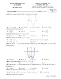 Đề kiểm tra cuối học kì 1 môn Toán lớp 12 năm 2020-2021 có đáp án - Trường THPT Minh Châu (Mã đề 239)