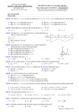 Đề kiểm tra cuối học kì 1 môn Toán lớp 12 năm 2020-2021 có đáp án - Trường THPT Phan Đình Phùng (Mã đề 121)
