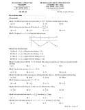 Đề kiểm tra học kì 1 môn Toán lớp 12 năm 2021-2022 - Sở GD&ĐT Nam Định (Mã đề 103)