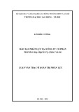 Luận văn Thạc sĩ Quản trị nhân lực: Đào tạo nhân lực tại Công ty Cổ phần thương mại dịch vụ Cổng Vàng