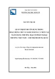 Luận văn Thạc sĩ Quản trị kinh doanh: Quản trị rủi ro tín dụng trong hoạt động cho vay khách hàng cá nhân tại Ngân hàng Thương mại cổ phần Ngoại thương – Chi nhánh Dung Quất