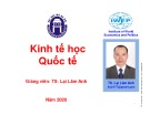 Bài giảng Kinh tế học Quốc tế: Chương 1 - TS. Lại Lâm Anh