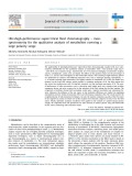 Ultrahigh-performance supercritical fluid chromatography – mass spectrometry for the qualitative analysis of metabolites covering a large polarity range