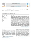 Determination of phase-partitioning tracer candidates in production waters from oilfields based on solid-phase microextraction followed by gas chromatography-tandem mass spectrometry