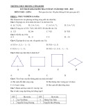 Đề kiểm tra cuối học kì 1 môn Toán lớp 6 năm 2022-2023 có đáp án - Trường THCS Trương Công Định