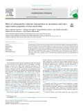 Effect of carboxymethyl cellulose concentration on mechanical and water vapor barrier properties of corn starch films