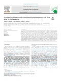 Development of biodegradable starch-based foams incorporated with grape stalks for food packaging