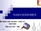 Bài giảng Khí cụ điện: Chương 1 - Nam châm điện