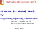Bài giảng Kỹ thuật lập trình hệ cơ điện tử: Chương 8 - TS. Đặng Thái Việt