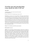 Vấn đề lựa chọn chữ Latin tiếng Mông trong vùng dân tộc thiểu số Việt Nam