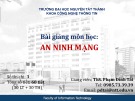 Bài giảng An ninh mạng: Bài 4 - ThS. Phạm Đình Tài