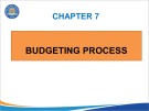 Lecture Management accounting - Chapter 7: Budgeting process