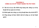 Bài giảng Quản trị tri thức - Chương 3: Công cụ và kỹ thuật quản trị tri thức (Năm 2022)