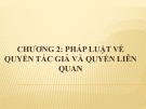 Bài giảng Luật sở hữu trí tuệ - Chương 2: Pháp luật về quyền tác giả và quyền liên quan