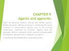 Lecture Commercial correspondence - Chapter 9: Agents and agencies