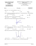 Đề kiểm tra học kì 1 môn Toán lớp 12 năm 2022-2023 - Trường THPT chuyên Lê Khiết, Quảng Ngãi (Mã đề 101)