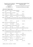Đề kiểm tra học kì 1 môn Toán lớp 11 năm 2022-2023 có đáp án - Trường THPT Lạc Long Quân, Bến Tre (Mã đề 01)