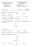 Đề kiểm tra học kì 1 môn Toán lớp 12 năm 2022-2023 - Trường THPT Chu Văn An, Hà Nội (Mã đề 111)