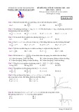 Đề kiểm tra học kì 1 môn Toán lớp 12 năm 2022-2023 có đáp án - Sở GD&ĐT Quảng Trị (Mã đề 135)