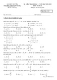 Đề kiểm tra học kì 1 môn Toán lớp 10 năm 2022-2023 có đáp án - Trường THPT Ngô Gia Tự, Phú Yên (Mã đề 123)