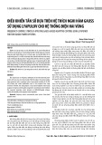 Điều khiển tần số dựa trên hệ thích nghi hàm Gauss sử dụng Lyapulov cho hệ thống điện hai vùng