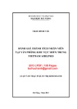 Luận văn Thạc sĩ Quản trị kinh doanh: Đánh giá thành tích nhân viên tại Văn phòng khu vực miền Trung Vietnam Airline