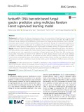 FunbarRF: DNA barcode-based fungal species prediction using multiclass Random Forest supervised learning model