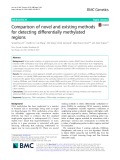 Comparison of novel and existing methods for detecting differentially methylated regions