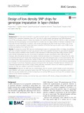 Design of low density SNP chips for genotype imputation in layer chicken