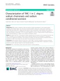 Characterization of TMC-1 in C. elegans sodium chemotaxis and sodium conditioned aversion
