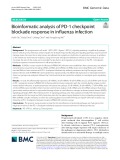Bioinformatic analysis of PD-1 checkpoint blockade response in infuenza infection