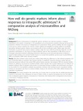 How well do genetic markers inform about responses to intraspecific admixture? A comparative analysis of microsatellites and RADseq
