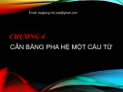 Bài giảng Hóa học 2: Chương 4 - Cân bằng pha hệ một cấu tử