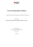 Master's thesis of Engineering: Tram track degradation prediction
