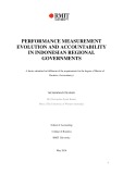 Master's thesis of Business (Accountancy): Performance measurement evolution and accountability in Indonesian regional governments