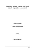 Doctoral thesis of Philosophy: Formal and informal controls of government over social security expenditure: An analysis