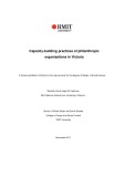 Master's thesis of Social Science: Capacity-building practices of philanthropic organisations in Victoria