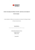 Master's thesis of Business: Gender stereotyping and bullying in Australia: Experiences and strategies of female managers