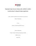 Master's thesis of Engineering: Topological design of porous titanium alloy scaffolds for additive manufacturing of orthopaedic implant applications