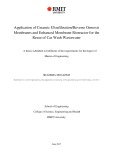 Master's thesis of Engineering: Application of ceramic Ultrafiltration/Reverse Osmosis membranes and enhanced membrane bioreactor for the reuse of car wash wastewater