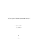 Doctoral thesis of Philosophy: Valuation models for Australian biotechnology companies