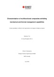 Master's thesis of Engineering: Characterisation of multifunctional composites exhibiting mechanical and thermal management capabilities