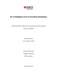 Doctoral thesis of Philosophy: An investigation into accounting stereotypes