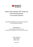 Doctoral thesis of Philosophy: Climate change adaptation, MNC strategy and environmental pragmatism: A cross-country perspective