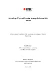 Master's thesis of Engineering: Modelling of optimal sourcing strategy for future LNG demand