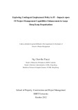 Doctoral thesis of Project Management: Exploring contingent employment policy in IT – impacts upon IT project management capabilities enhancement in large Hong Kong organisations