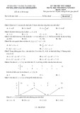 Đề thi thử tốt nghiệp THPT môn Toán năm 2022 có đáp án - Trường THPT Nguyễn Bỉnh Khiêm (Mã đề 047)